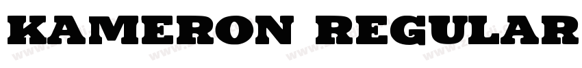 Kameron Regular字体转换